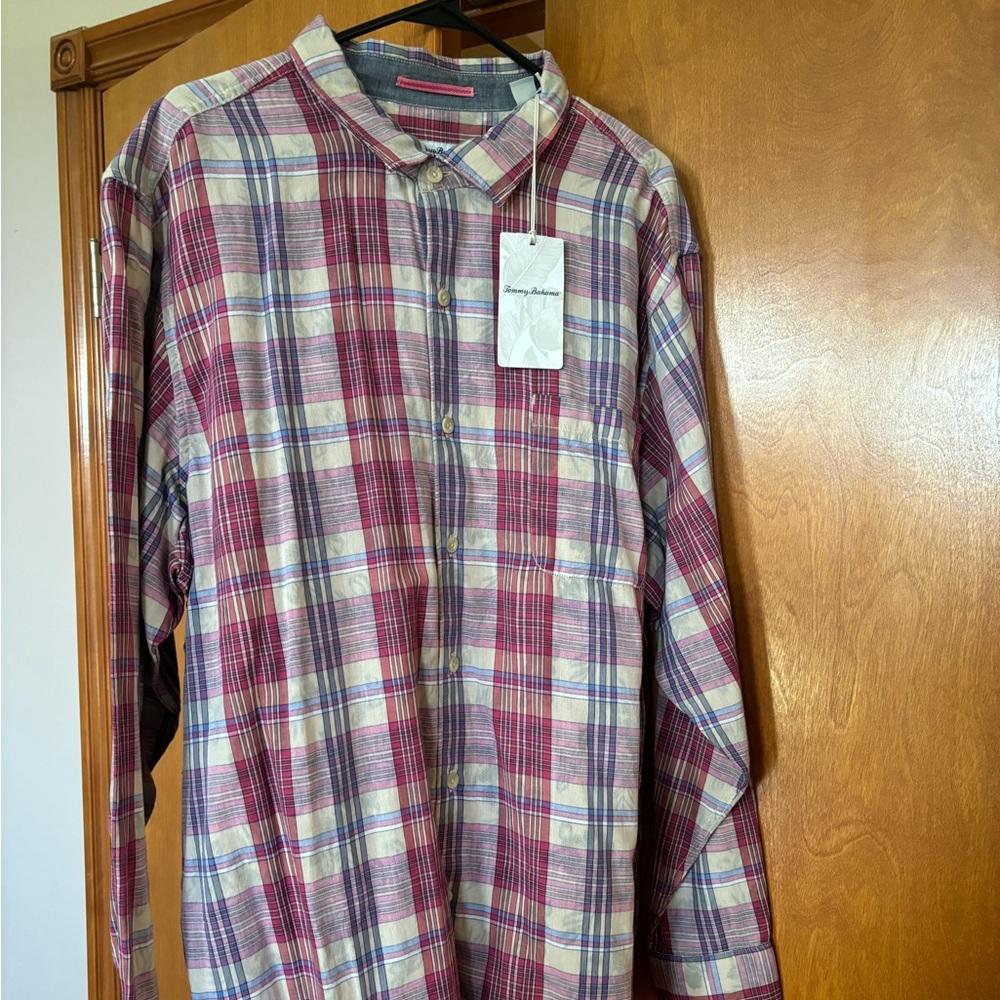 Tommy Bahama Palapa Plaid Men’s long sleeve shirt